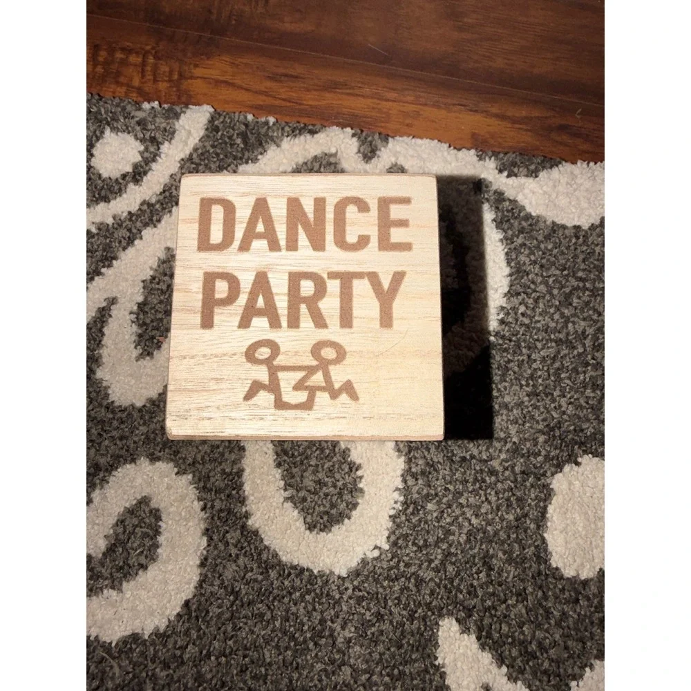 Family Activity Decision‎ Dice Wooden Blocks Game Night Movie Night Camp Out
